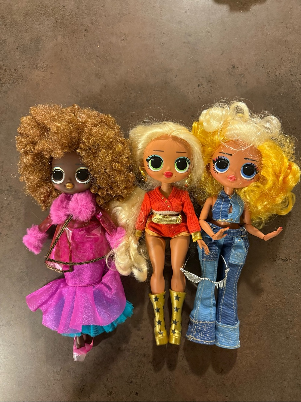 L.O.L. Surprise! O.M.G. 10in Fashion Dolls Lot of 3 w/ Outfits, Removable